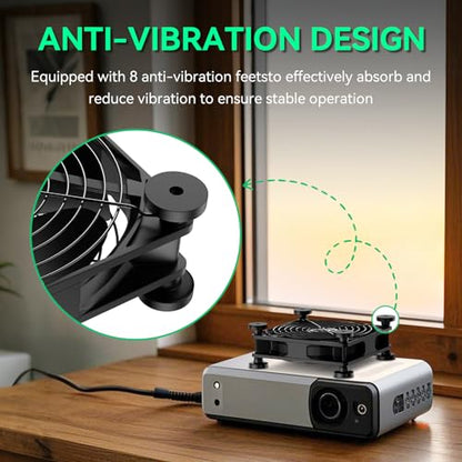 USB Computer Fan, 120mm USB Fan with 3 Speeds Controller Small PC USB Fans for Cooling Cabinet Case Receiver Server DVR Greenhouse TV Router Xbox PlayStation - style: 1 Pcs
