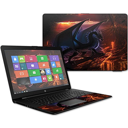 MightySkins Skin Compatible with HP 17t Laptop 17.3" (2017) - Fire Dragon | Protective, Durable, and Unique Vinyl Decal wrap Cover | Easy to Apply, Remove, and Change Styles | Made in The USA - color: Fire Dragon