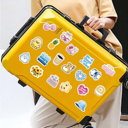 60 Pcs Funny Water Bottle Stickers for Kids | Cute Preppy Aesthetic Waterproof Vinyl Laptop Decals, Luggage Scrapbook Skateboard Phone Case DIY Decoer - color: Non-luminescent-493kscp
