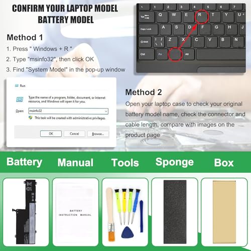 L19M3PD6 L19L3PD6 Laptop Battery Replacement for Lenovo Flex 5-15IIL05 5-14IIL05 5-14ARE05 5-14ALC05 5-15ALC05 5-15ITL05 Series Notebook L19C3PD6 L19D3PD6 SB10X49074 SB10X49076 11.52V 52.5Wh - size: 11.2*3.73*0.19inch L19M3PD6
