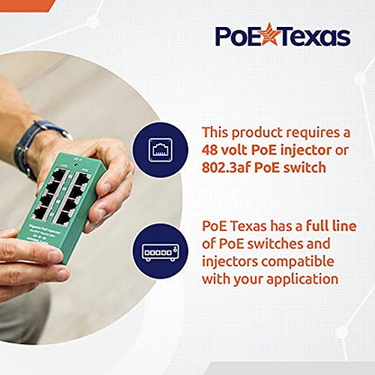 PoE Texas Ethernet to Lightning Adapter - 12 Watt Power and Data for iPad Tablets, iPhone - 802.3af PoE Splitter for POS, Kiosks, Digital Signage - Extends Power and Data Up to 328 Feet - size: 5 Volt 12 Watt - Lightning + Data