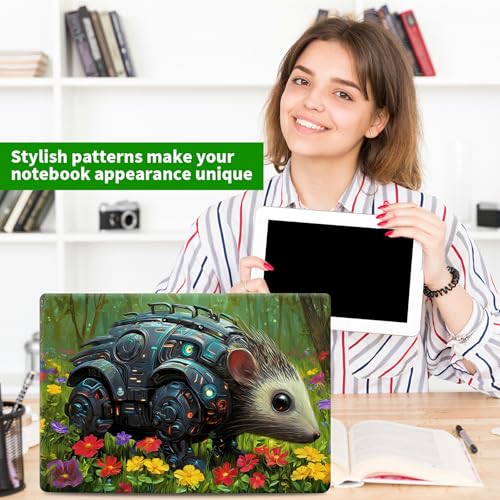 Laptop Skin Sticker Decal, Universal Protective Cover Fit 12 13 14 15.6 Inch Notebook, Reusable Water-Resistant Vinyl Decal w/ 2 Wrist Pads for Business Travel Office, Mouse Flower Forest - color: Mouse Flower Forest