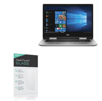 BoxWave Screen Protector Compatible with Dell Inspiron 14 5000 (14 in) - ClearTouch Glass (2-Pack), 9H Tempered Glass Screen Protection (2-Pack)