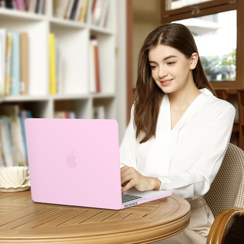 MOSISO Compatible with MacBook Pro 14 inch Case M5 2026 M4 2025 M3 M2 M1 2024-2021 A3427 A3426 A3434 A3112 A3185 A3401 A2918 A2992 A2779 A2442,Hard Case&Keyboard Skin&ScreenFilm&Pouch, Clear Pink - color: Clear Pink
