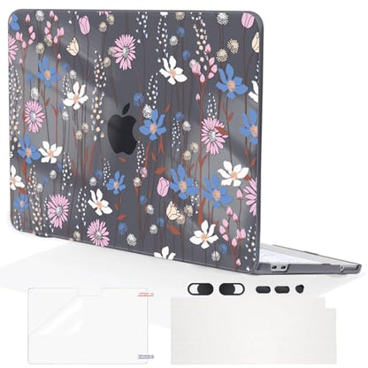 Compatible with MacBook Neo 13 inch Case 2026 (Model A3404), Printed Pattern Hard Shell Laptop Case with Keyboard Cover & Screen Film, Slim Plastic Protective Cover, Flower238 - color: Flower238