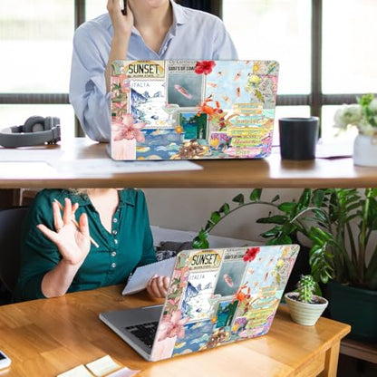 for MacBook Neo Case 13 inch 2026 A18 Pro (A3404), Anti-Scratch Protective Pattern Hard Shell Case, Trendy Laptop Cover with Keyboard Cover+Screen Film+Trackpad Film,Pastel Ocean Breeze - color: Pastel Ocean Breeze