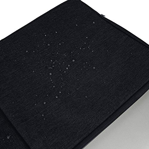 RAINYEAR 15 inch Laptop Sleeve Carrying Case with Handle & Pocket, Black | Protective Padded Polyester Laptop Sleeve Case Briefcase for 15 Inch MacBook Air/Pro , 15 inch Surface Laptop 3/4 - color: Black, size: 15"-15.4"