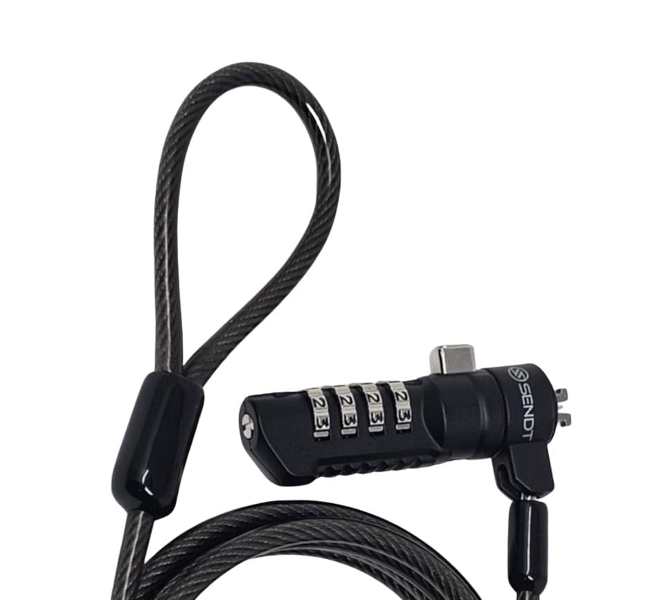 Black Notebook Laptop Combination Lock for Nano Security Slots