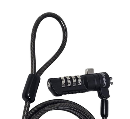 Black Notebook Laptop Combination Lock for Nano Security Slots
