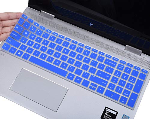 Keyboard Cover for 15.6 HP Laptop 15-dy5033dx 15-dy 15-dw 15-db/da 15-bs/bw 15-ef 15t 15z 15t-dw400 15-dy5073dx dy2073dx 15-dw4047nr dw3033dx dw3013dx 15-ef2033dx 15-ef1023dx/HP 17t 17-bs/ca/by - color: Blue