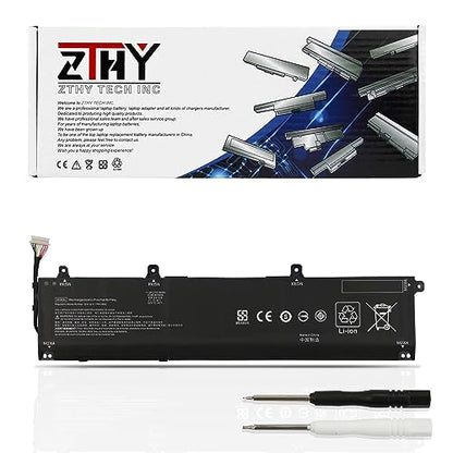 IR06XL M02029-005 Laptop Battery Replacement for HP ZBook Power G7 G8 G9 | For ZBook Power G10 A Mobile Workstation Series IR06083XL IRO6XL M01523-2C1 TPN-DB0C M01523-2C2 11.58V 6Cell 83Wh 6880mAh - size: 12.6*3.15*0.31 inch IR06XL
