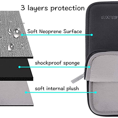 MOSISO Laptop Case 13 inch, 13 inch Laptop Sleeve with Small Case | Compatible with MacBook Neo / Air M5 M4 M3 M2 M1 2026-2018 / Pro M2 M1 2026-2016, Neoprene Computer Sleeve Bag, Space Gray - color: Space Gray, size: 13 inch