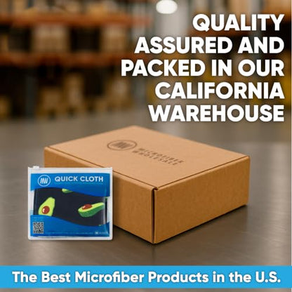 Microfiber Wholesale Quick Cloth Glasses Cleaning Cloths 8x8 Avocado 1-Pack | with Case | Double-Sided Lens Cleaner for Eyeglasses, Camera, Screens & Glass | Reusable Microfiber Glass Polishing Cloths - color: Avocado, size: 8"x8"