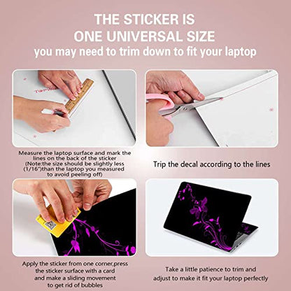 Laptop Notebook Skin Sticker Cover Decal Fits 12 13 13.3 14 15 15.4 15.6 inch Laptop Protector Notebook PC | Easy to Apply, Remove and Change Styles (Nice Butterfly) - color: Nice Butterfly