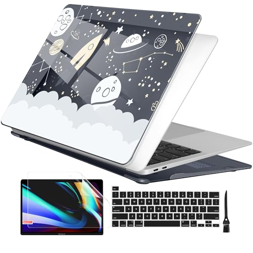 Batianda AstroGrid Case for MacBook Pro 13 inch 2020 2022, Aviation | Fits Model A2338 M2 M1 A2251 A2289,1.2mm Slim Lightweight Hard Shell Cover, Scratch Resistant,4-in-1 Accessories Bundle - color: Aviation