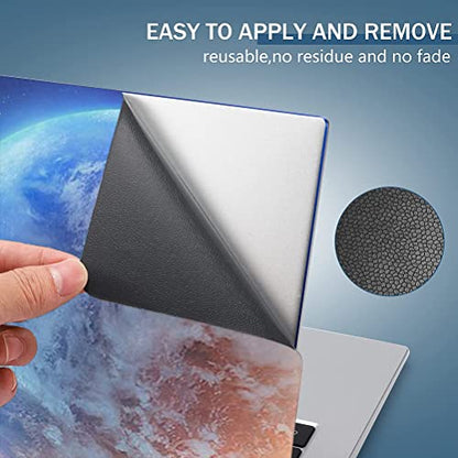 Laptop Skin Sticker,13.3 14 15 15.4 15.6 inch Laptop Skins,Universal Vinyl Decal,Dustproof Scratch Resistant Reusable Cover Protector with Free 2 Wrist Pads (Earth) - color: Earth