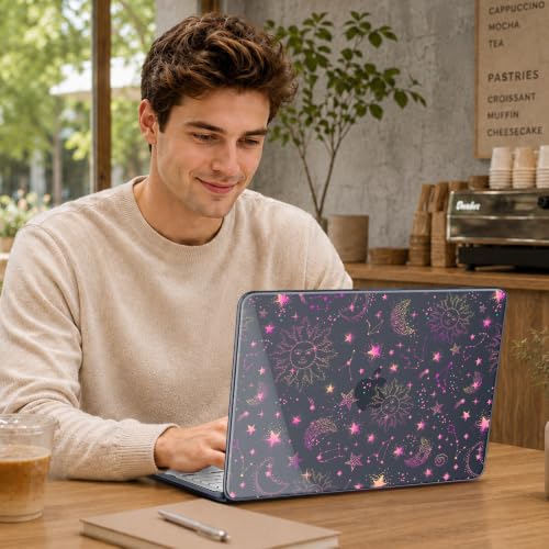 May Chen Compatible with MacBook Neo 13 inch Case 2026 Model A3404, Plastic Hard Shell,Keyboard Cover,Screen Protector,Dust Plug, for MacBook Neo 13" with A18 Pro Chip,Cosmic Galaxy - color: Cosmic Galaxy