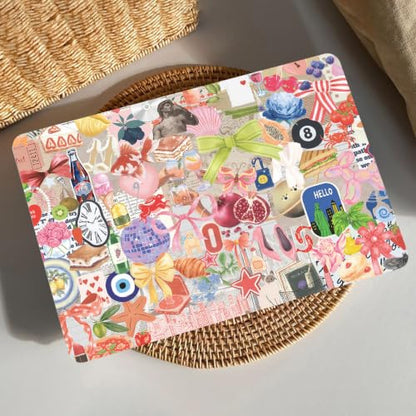 AKIT for MacBook Air 13 inch Case M5 M4 M3 M2 2026-2022, Diverse Collage | A3449 A3240 A3113 A2681,Funny Unique Pattern Hard Shell Laptop Case+Screen Protector+Keyboard Cover for MacBook Air 13.6 inch - color: Diverse Collages