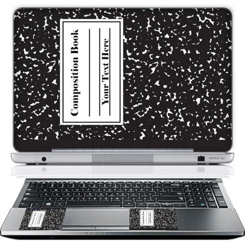 Custom Design Laptop Skin Sticker Cover Art Decal with Wrist Pad, Customize Your Text (Any Size, Composition) - color: 3619, size: Custom Sizes