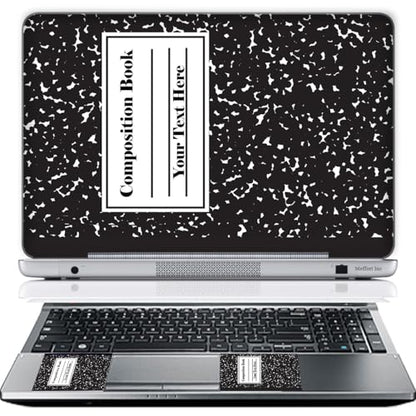 Custom Design Laptop Skin Sticker Cover Art Decal with Wrist Pad, Customize Your Text (Any Size, Composition) - color: 3619, size: Custom Sizes