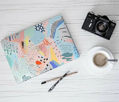 LanBaiLan Compatible with MacBook Air 13 inch Case M5 2026 M4 2025 M3 M2 2024-2022 A3449 A3240 A3113 A2681, 13.6 Plastic Hard Shell Case & Keyboard Cover, Graffiti - color: Graffiti