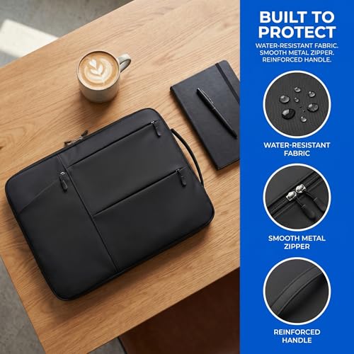 Laptop Office Bag Polyester Case Sleeve for Mate Book Think pad Office Bag-Black - color: Black