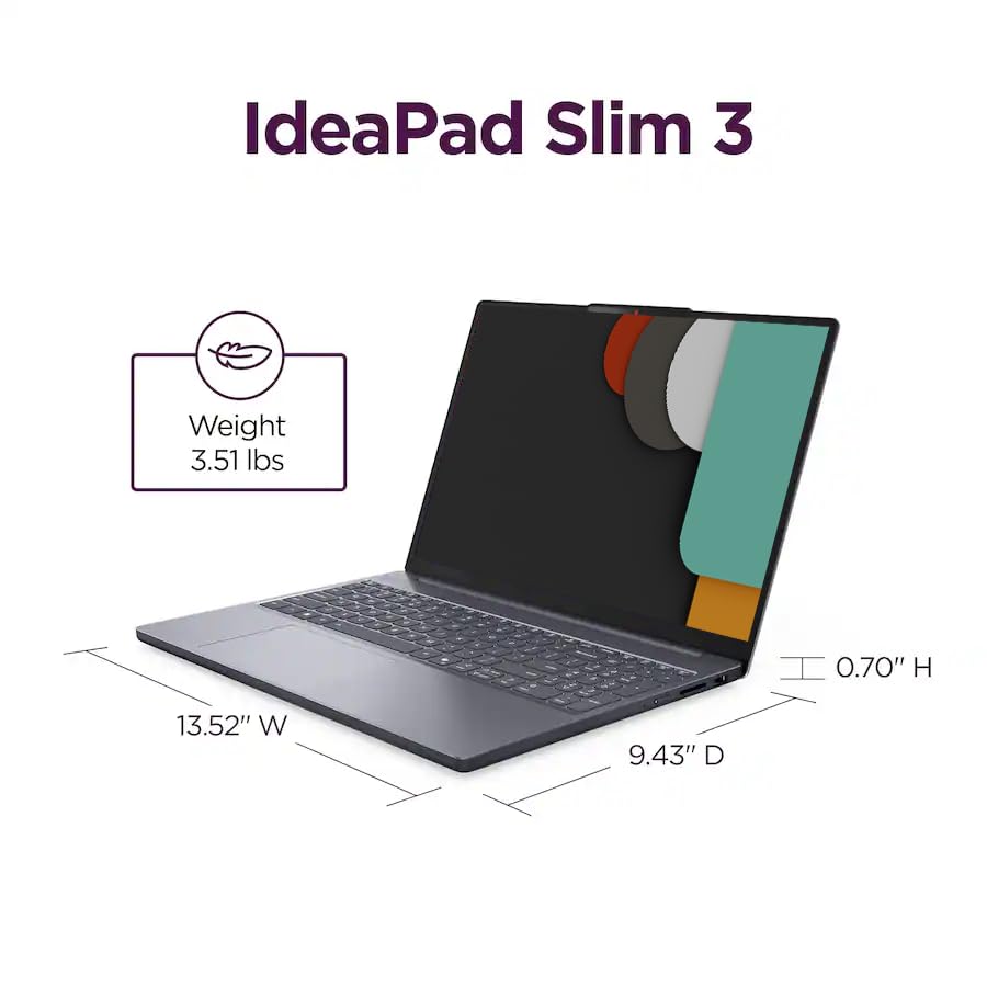 iCarp Customized Laptop Made with Lenovo IdeaPad Slim 3 Laptop 15.3" WUXGA IPS Anti-Glare Touch AMD 8-core Ryzen 7 170 16GB/24G RAM 512GB/1TB/2TB SSD for Creator Designer Business Professional Win11