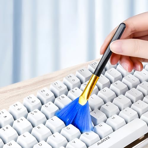 Keyboard Cleaning Kit 3-in-1, 10-Piece Handheld Dust Remover with Soft Brushes for Electronics, Office and Home, Colorful - color: Colorful