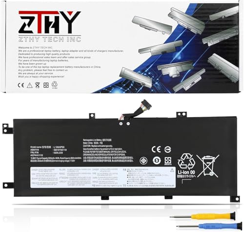 ZTHY L18C4P90 L18D4P90 L18M4P90 Laptop Battery for Lenovo ThinkPad L13 Yoga | ThinkPad L13/ L13 Gen 2 / L13 Yoga / L13 Yoga Gen 2 Series Type 20R3 20R4 20R5 20R6 20VH 02DL030 02DL032 15.36V 46Wh 4-Cell - size: 10.2*3.78*0.16 inch L18M4P90
