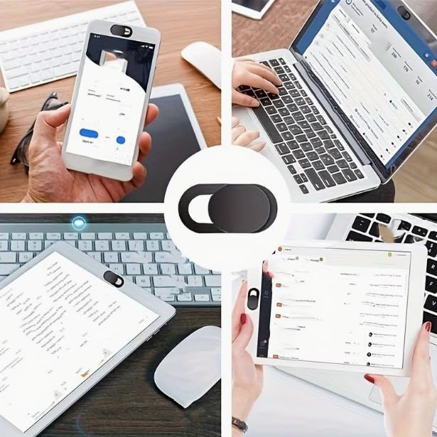 5Pcs Camera Privacy Cover Slider, Webcam Lens Protector for Laptop, PC, Tablet, Phone, Anti‑Peeping Slide Blocker for Privacy Security - size: 5Pcs