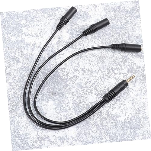 OSALADI Audio Splitter Cable for Headset Microphone Compact Stereo Adapter for Mobile Devices and Laptops Connectors for Enhanced Sound Quality