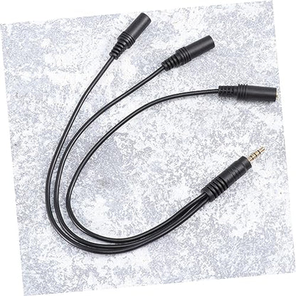 OSALADI Audio Splitter Cable for Headset Microphone Compact Stereo Adapter for Mobile Devices and Laptops Connectors for Enhanced Sound Quality