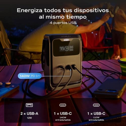 EF ECOFLOW Portable Power Bank Station TRAIL 200 DC, 192Wh, 220W DC | LFP Battery, 140W USB C Output, Solar Generator for Outdoor Camping, Travel, and Emergency (No AC Outlet Included) - style: TRAIL 200