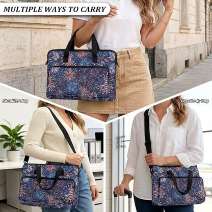 Laptop Sleeve, Laptop Cover with Adjustable Strap Computer Bag Tablet Notebook Sleeves Handbag Messenger Briefcase - color: America 250