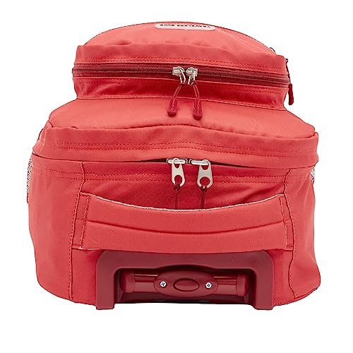 Travelers Club 18" Rolling Backpack with Shoulder Straps, Red - color: Red, size: 18 Inch