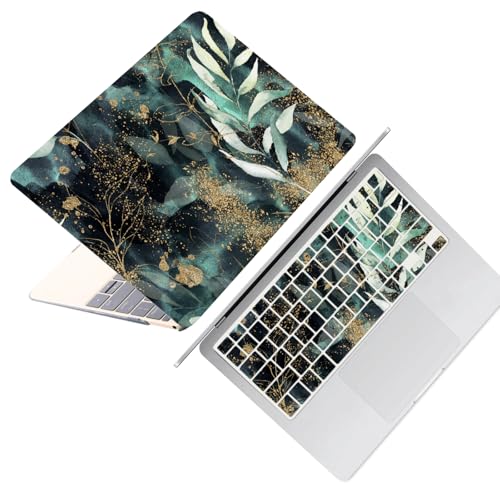 Laptop Shell for MacBook Air 11 inch Case 2015 2014 2013 2012 2011 2010 Release Model A1465 A1370,Air 11.6" Snap on Protective Laptop Hard Case & Keyboard Cover,Green Plant - color: Green Plant, size: Air 11" 2010-2015(A1370/A1465)