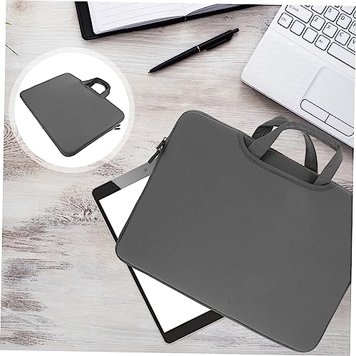 Holibanna Laptop Carrying Tote Bag Portable Handheld Laptop Storage Case Double Zippers Scratch-resistant High-density for Business Travel and Daily Use