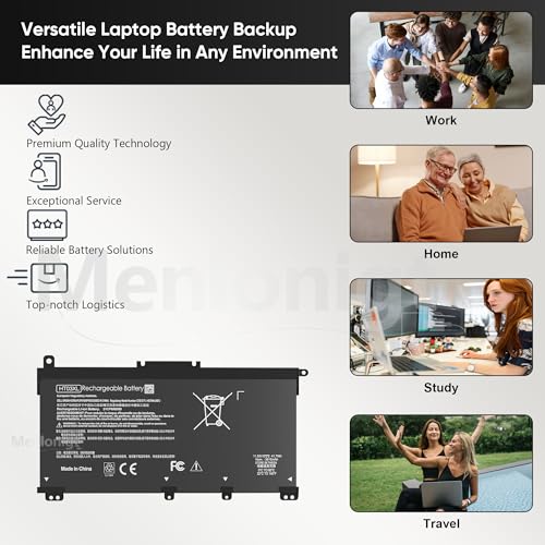 L11119-855 Laptop Battery HT03XL for HP Pavilion 14-CE 14-CF 14-DF 15-CS 15-DA 15-DB 15-DW 17-by 17-CA Series 15-CS0053CL 15-DW0033NR 15-DA0014DX L11421-542 L11421-2C2 HSTNN-UB7J HSTNN-DB8R HT03041XL - size: 7.35 x 3.5 x 0.25 inches L11119-855 BATTERY