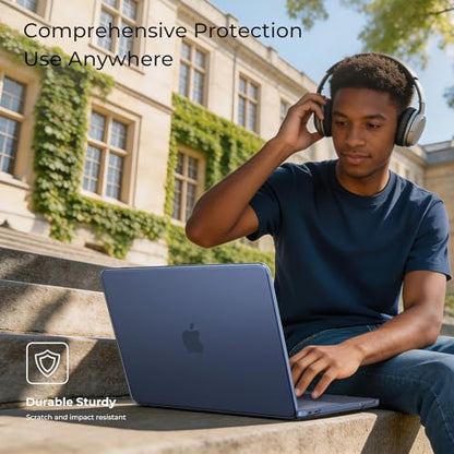 EooCoo for MacBook Neo Case 13 inch, Scratch Resistant, Original Indigo | 4 in 1 Kit, Durable, Easy Snap-On, Stays New, Model A3404 (A18 Pro Chip) - color: Original Indigo