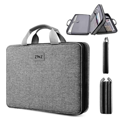 ZINZ Expandable Laptop Case 15.6 Inch Sleeve, Protective Carrying Case Compatible with MacBook Neo 16", MacBook Pro 16"/15.4", Dell XPS 16" and Most 15" 15.6" 16" Notebook，G01BK01 - color: G01bk01, size: 15-16"