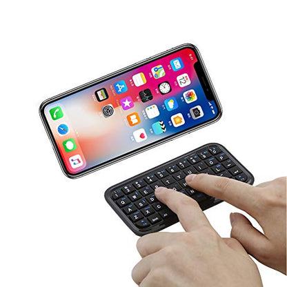 Bluetooth 3.0 Keyboard,Rechargeable Mini Slim Travel Size Wireless Pocket Keypad Small Portable 49 Keys Keyboard for PC Notebook Tablets Smartphones