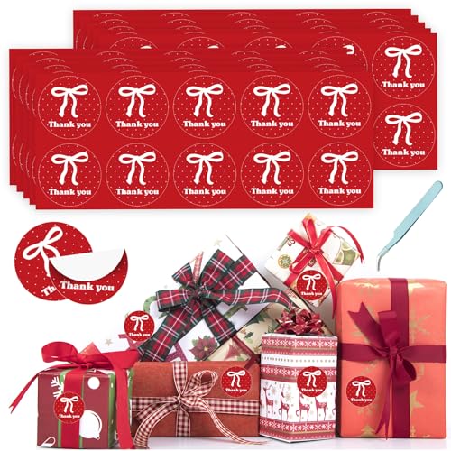 for iPad Case with 10 sets Cute DIY Vinyl Laptop Stickers Tweezers Decals, Waterproof Aesthetic Stickers Suitable for Phone, Water Bottles, Cups, Suitcases, Anywhere-Red-White Polka Dot Bow - color: Red-white Polka Dot Bow
