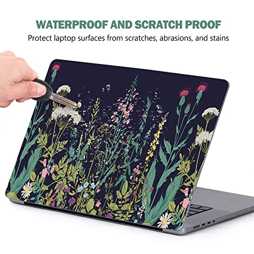 AIMSA Laptop Skin Sticker Decal, 12 13 13.3 14 15 15.4 15.6 inch Laptop Art Decal Protector Notebook Netbook PC 15.6" Universal Vinyl Cover, Flowers Plants - color: Flowers Plants