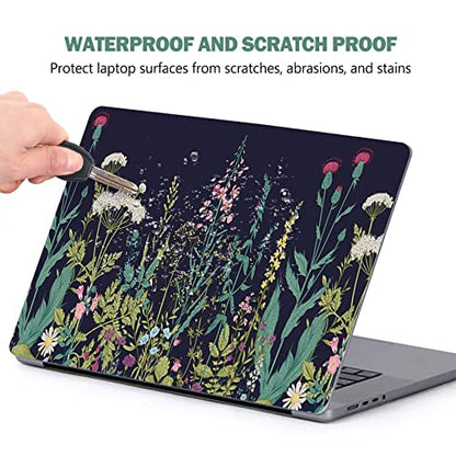 AIMSA Laptop Skin Sticker Decal, 12 13 13.3 14 15 15.4 15.6 inch Laptop Art Decal Protector Notebook Netbook PC 15.6" Universal Vinyl Cover, Flowers Plants - color: Flowers Plants