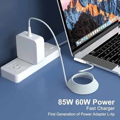 85W 60W Adapter L-Tip for Old Mac Book Pro 13/15/17" Before Mid 2012 | Mag-netic 1 charger for Mac Book Pro 13 15 17 Inch (Before Mid 2012 Models), 6.6FT Power Cable
