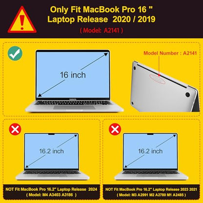 May Chen for MacBook Pro 16 Inch 2019 Release Model:A2141,Smooth Matte Hard Shell Case Cover Screen Protector & Keyboard Cover for MacBook Pro 16 Retina with Touch ID & Touch Bar - Dark Blue - color: Dark blue