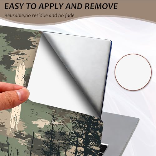 Laptop Skin 12.1-15.6 inch Removable Universal Reusable Laptop Sticker Decal,Waterproof No Residue Vinyl Cover,Scratch-Resistant Cuttable Full Wrap Sticker for Notebook, Christian Camouflage Cross - color: Christian Camouflage Cross