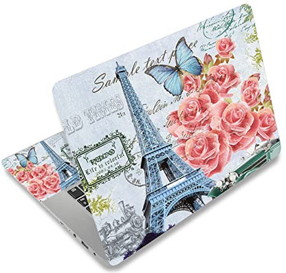 FY-NEK-024 Laptop Decal,Eiffel Tower 12-15.6 Inch Art Decal Cover Protector Notebook PC Skin - color: FY-NEK-024