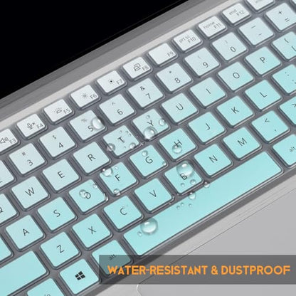 CaseBuy Keyboard Cover for Dell Latitude 7420 7430 7440 7450 14, Latitude 3450 3440 5450 5440 5430 5431 5420 9420 9430, Latitude 9510 9520 7520 15.6 & 7650 7640 16" Laptop Skin-Ombre Mint - color: Ombre Mint