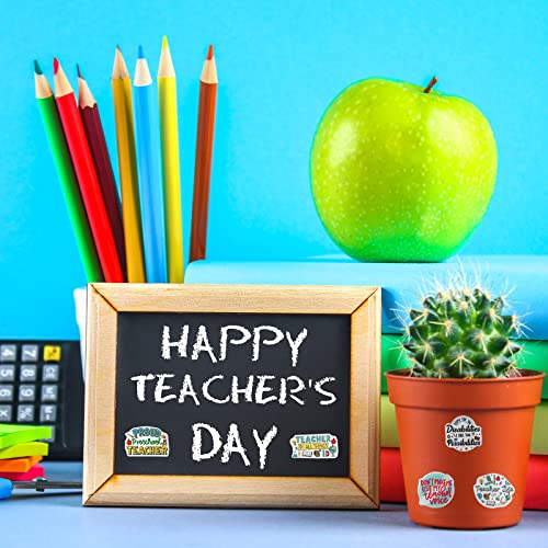 100 Pcs Back to School Waterproof Stickers Teacher Appreciation Gift Decals Laptop Inspirational Quotes Stickers for Water Bottle Scrapbook Journal